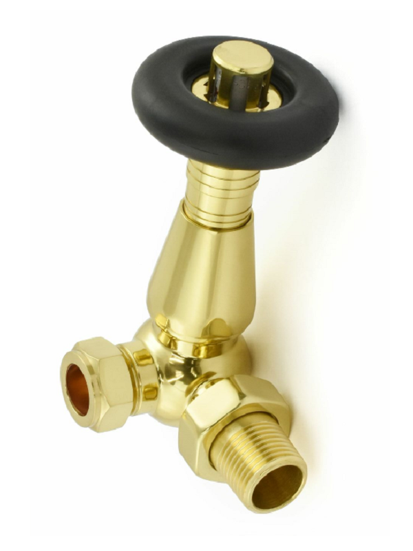 Lambeth Corner TRV Set - Polished Brass